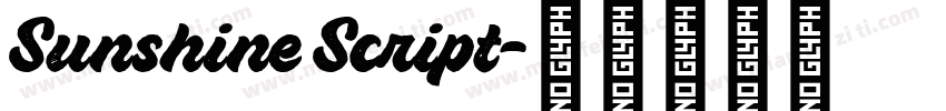 Sunshine Script字体转换